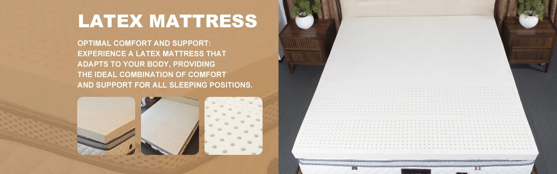 Massage latex matras