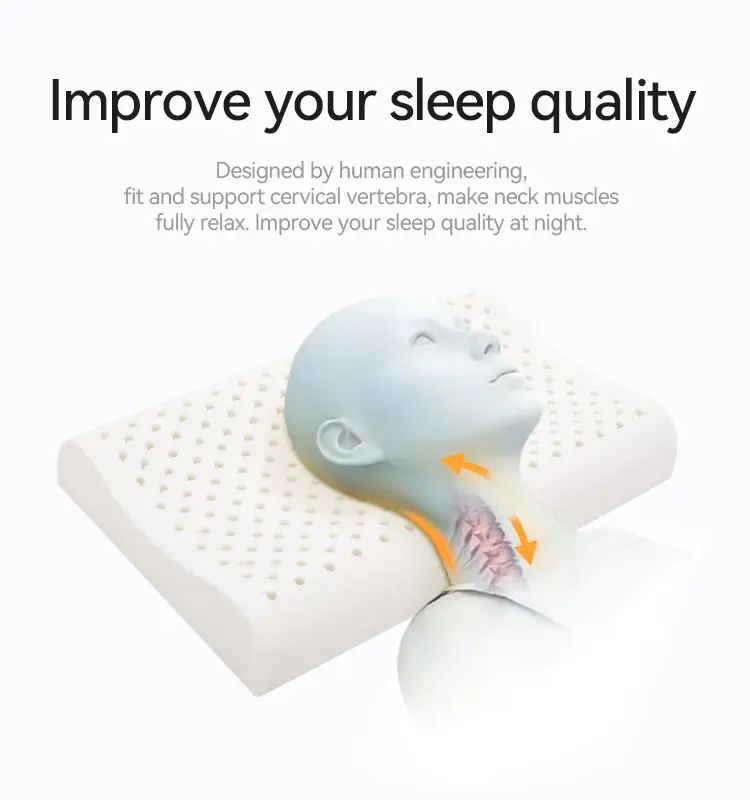 Adults Latex Ergonomic Pillow