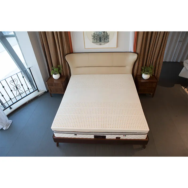Queen size 7-zone platte latex matras